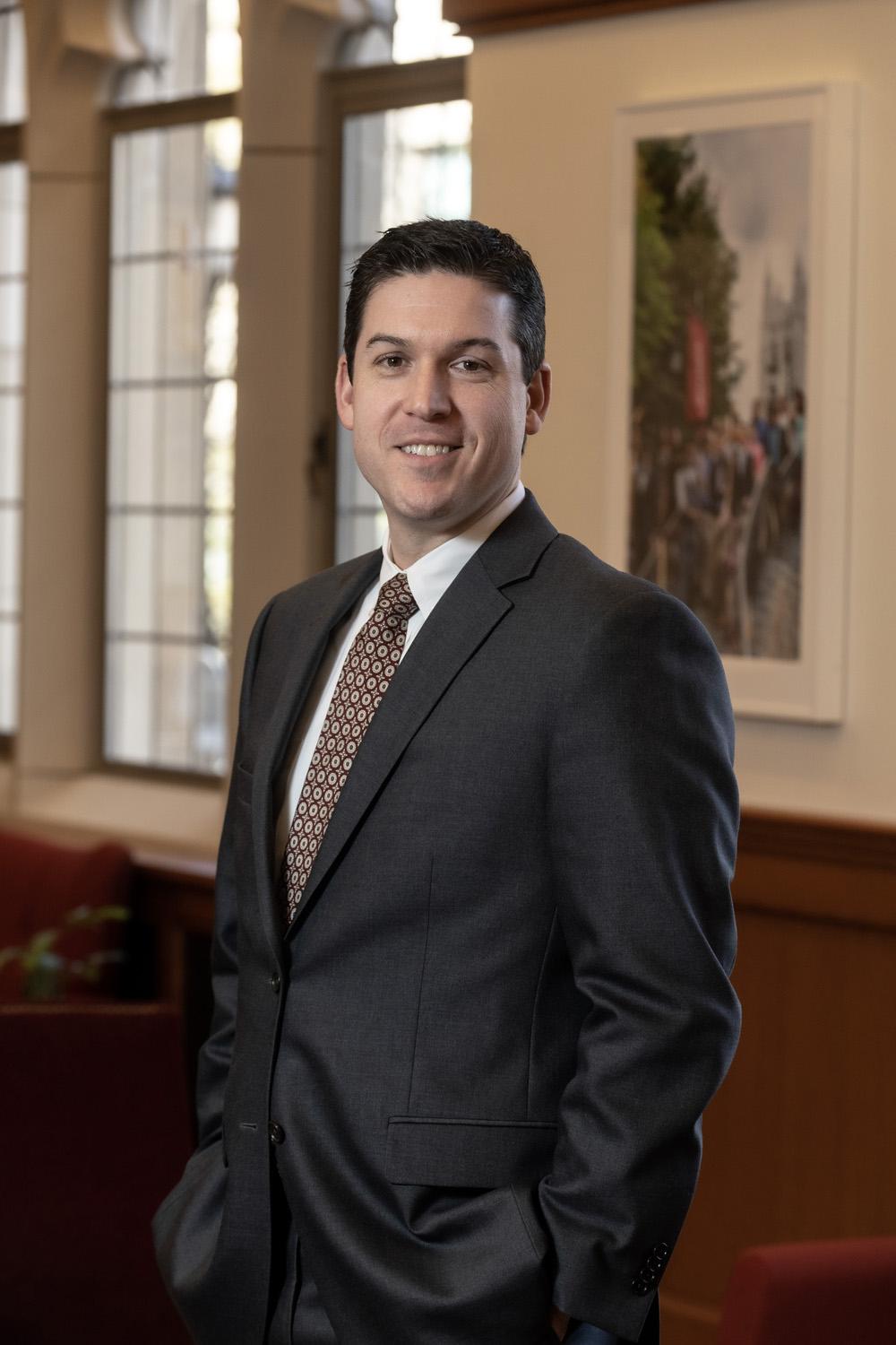 Updated portrait of Grant Gosselin, Director of Undergraduate Admissions.